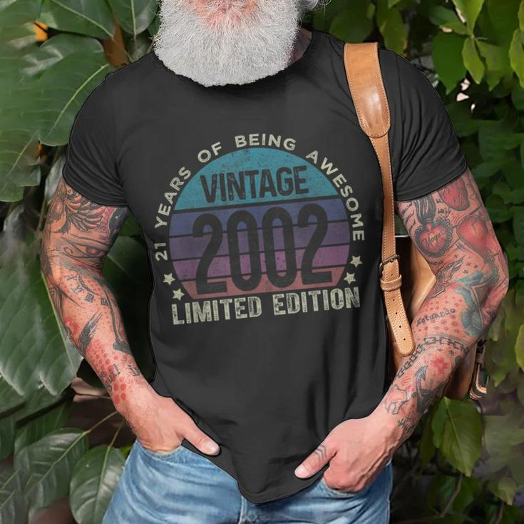 21St Birthday 21 Year Old Gifts Vintage 2002 Limited Edition Unisex T-Shirt Gifts for Old Men
