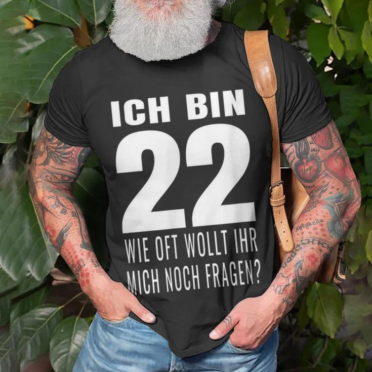 22. Geburtstag T-Shirt - Witziges Geschenk für 22-Jährige Geschenke für alte Männer