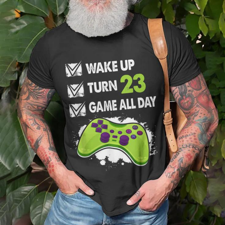 23 Year Old Men Boy Gamer Birthday Party 23Rd Birthday T-shirt Gifts for Old Men