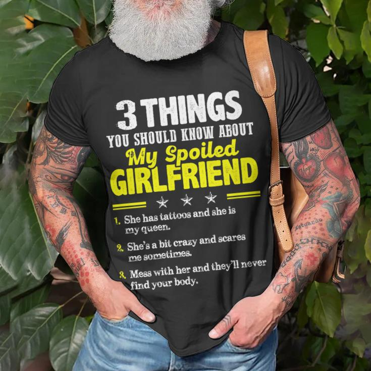 3 Things You Should Know About My Spoiled Girlfriend T-Shirt Gifts for Old Men
