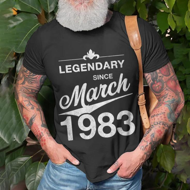 40 Geburtstag 40 Jahre Alt Legendär Seit März 1983 V5 T-Shirt Geschenke für alte Männer