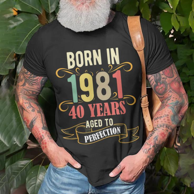 40 Geburtstag Männer 40 All Legends Are Born In März 1981 T-Shirt Geschenke für alte Männer