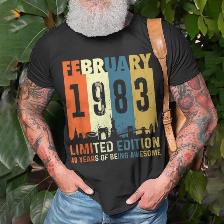 40 Limitierte Auflage Hergestellt Im Januar 1983 Zum 40 T-Shirt Geschenke für alte Männer