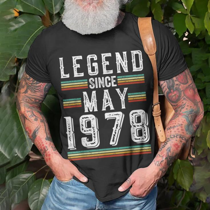 45 Years Old Legend Since May 1978 45Th Birthday Unisex T-Shirt Gifts for Old Men