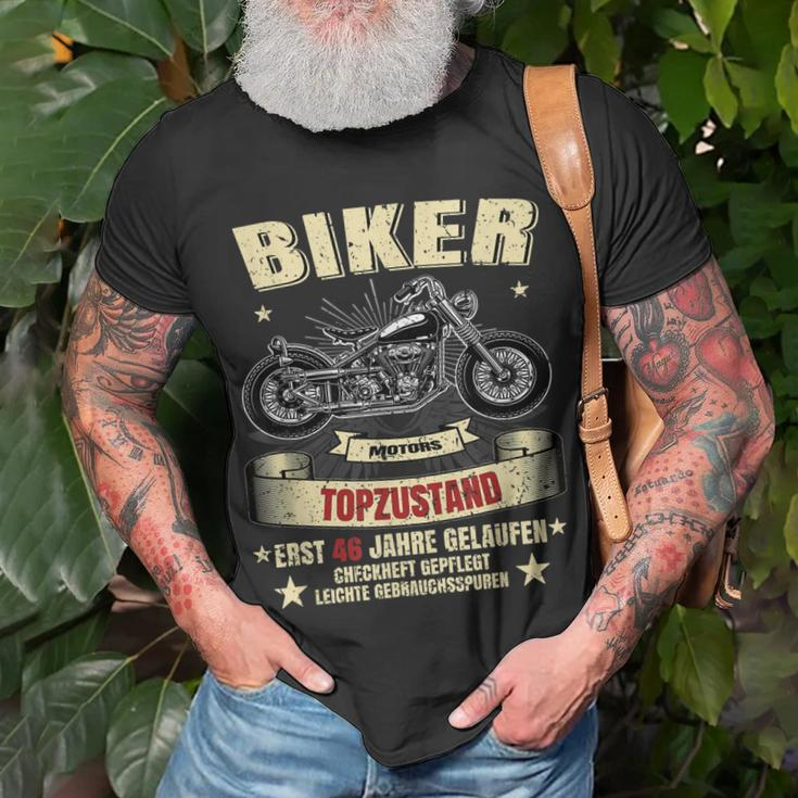 46. Geburtstag Herren Biker T-Shirt, Motorrad Legenden Design Geschenke für alte Männer