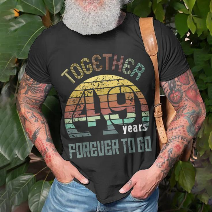 49Th Years Wedding Anniversary For Couples Matching 49 T-Shirt Gifts for Old Men
