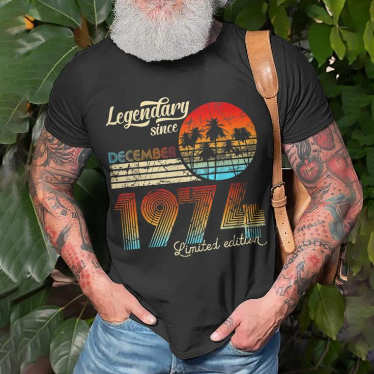 50 Geburtstags-Legendär Seit Dezember 1974 Geschenk T-Shirt Geschenke für alte Männer