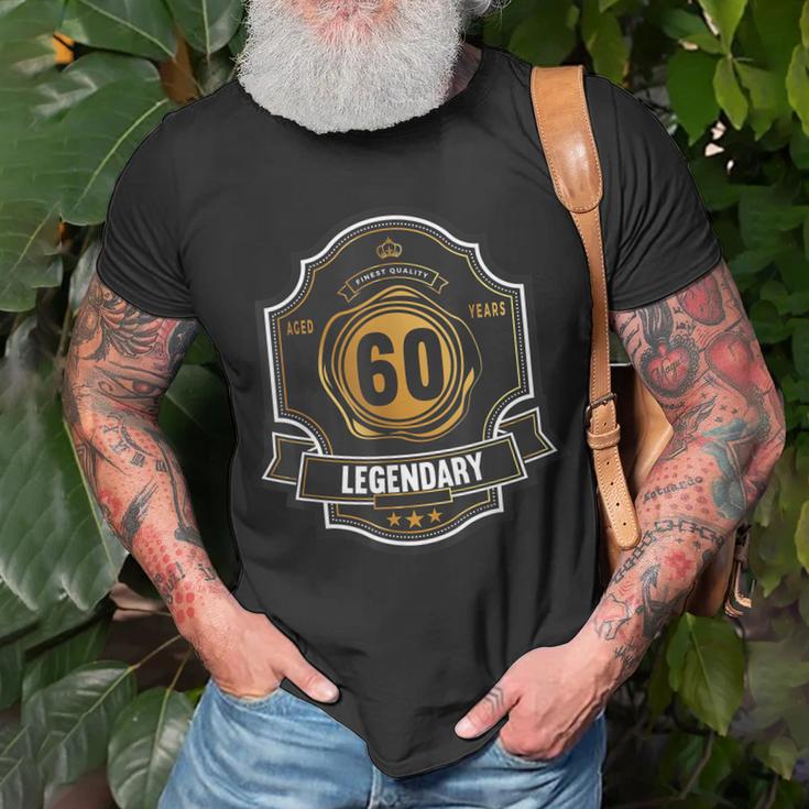 60 Geburtstag 60 Jahre Aged 60 Years Whiskey Whisky T-Shirt Geschenke für alte Männer