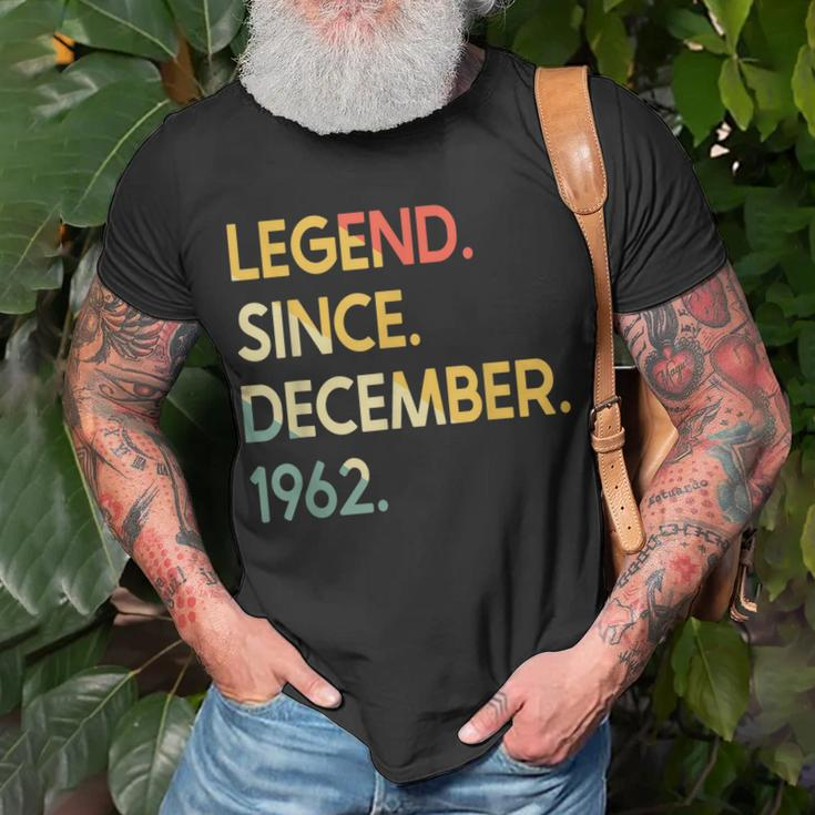 60 Jahre Alte Legende Seit Dezember 1962 60 Geburtstag T-Shirt Geschenke für alte Männer