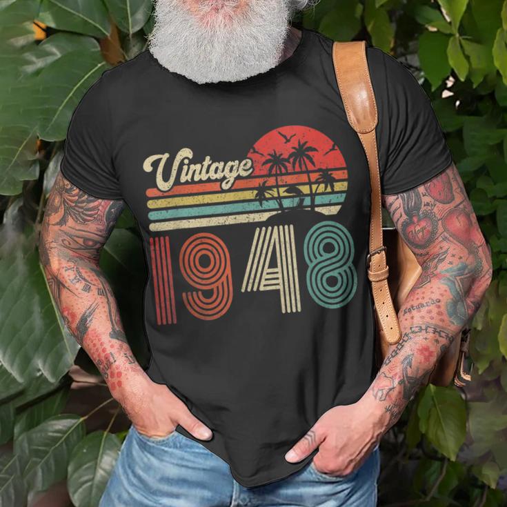 75 Jahre Vintage 1948 Shirt, Retro Geburtstagsgeschenk für Frauen & Männer Geschenke für alte Männer