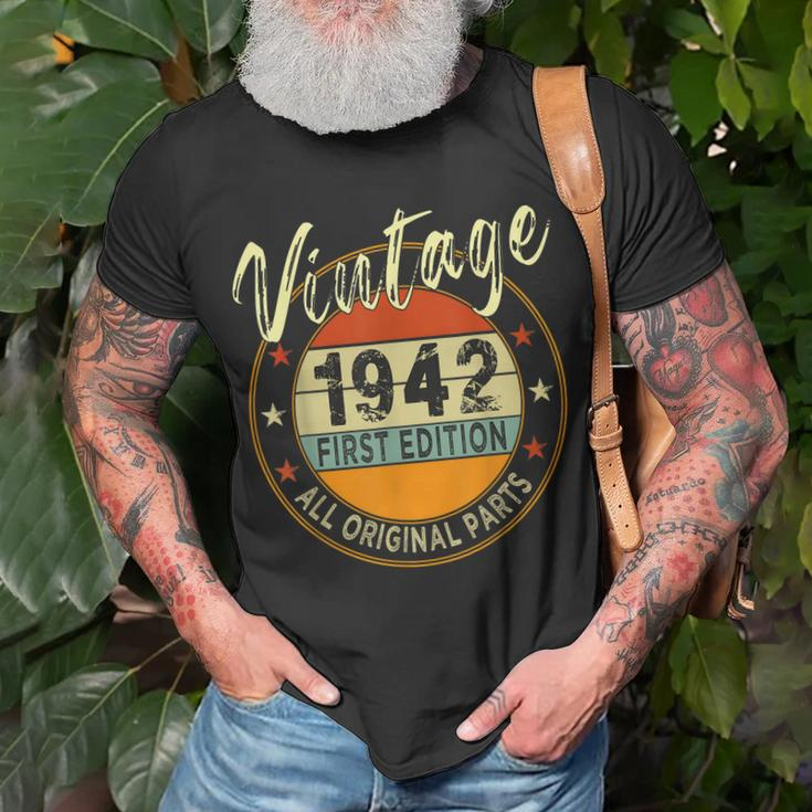 80 Geburtstag Farben Geboren Im Jahr 1942 80 Jahre Vintage T-Shirt Geschenke für alte Männer