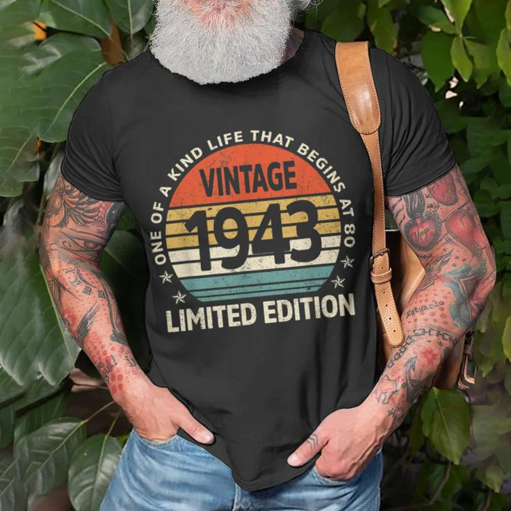80 Years Old Made In 1943 Limited Edition 80Th Birthday T-Shirt Gifts for Old Men