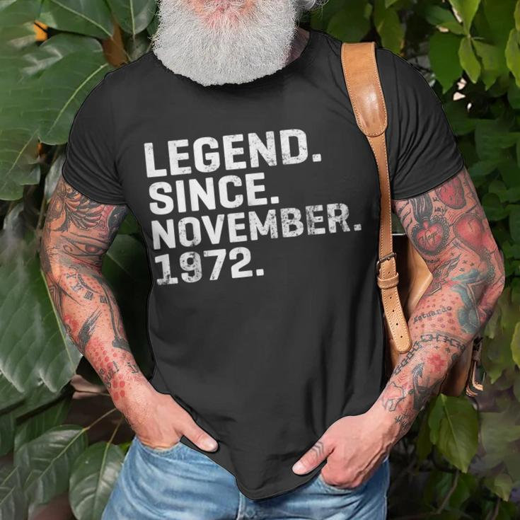 Alte Legende Seit November 1972 Geburtstag 51 Jahre Alt T-Shirt Geschenke für alte Männer