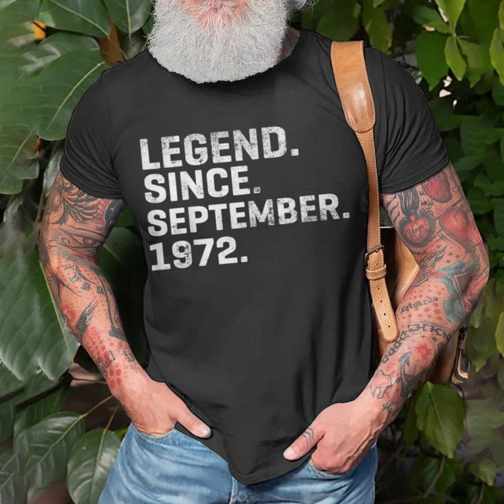 Alte Legende Seit September 1972 Geburtstag 51 Jahre Alt T-Shirt Geschenke für alte Männer