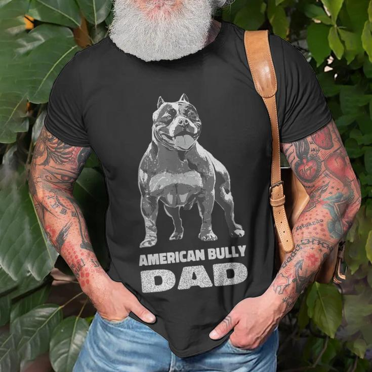 American Bully Dad American Pitbull Terrier Muscle Gift For Mens Unisex T-Shirt Gifts for Old Men