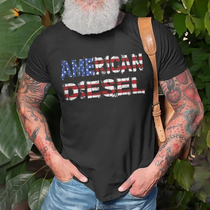 American Diesel Diesel Life Mechanic Roll Coal Unisex T-Shirt Gifts for Old Men