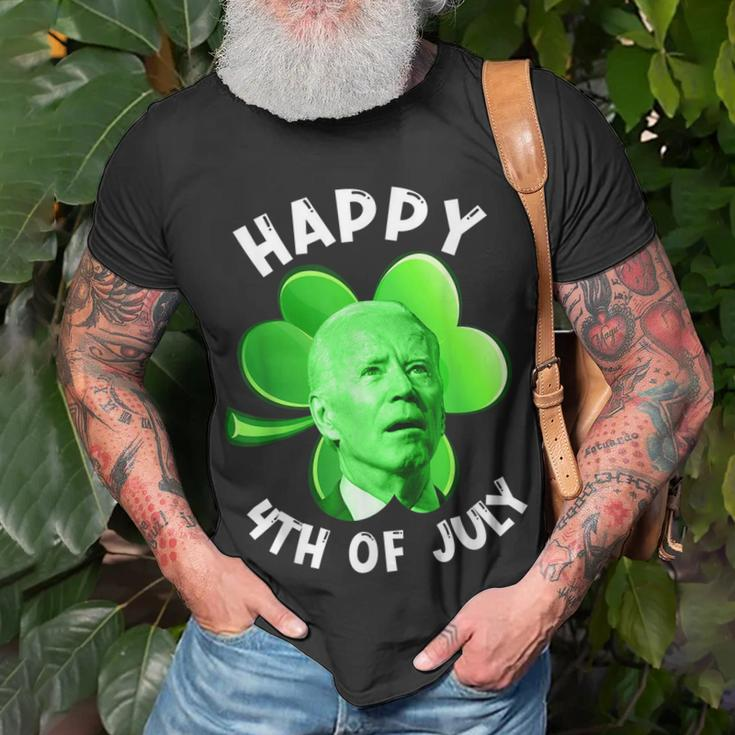 Anti Biden Happy 4Th Of July Patricks Day Biden T-Shirt Gifts for Old Men