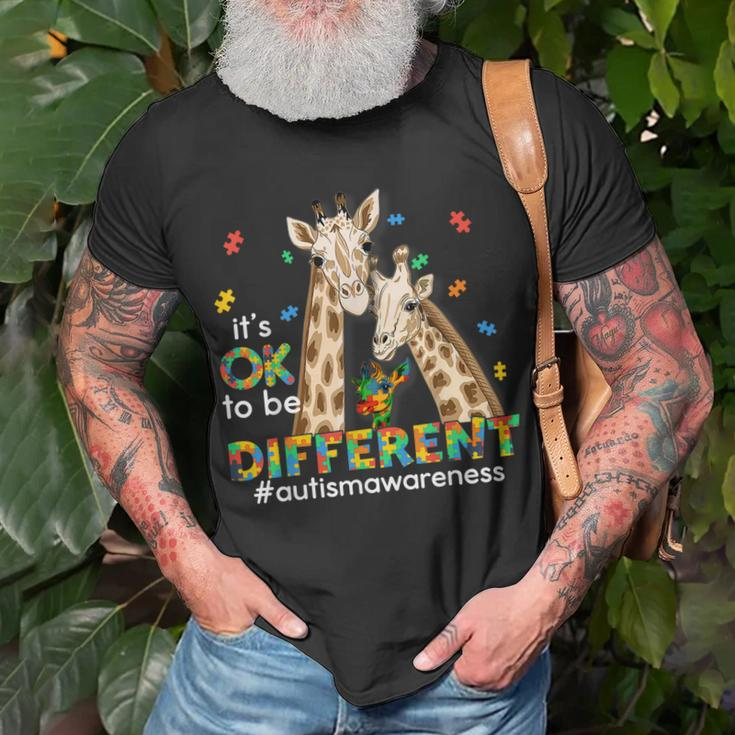 Autism Awareness Women Kids Its Ok To Be Different Unisex T-Shirt Gifts for Old Men