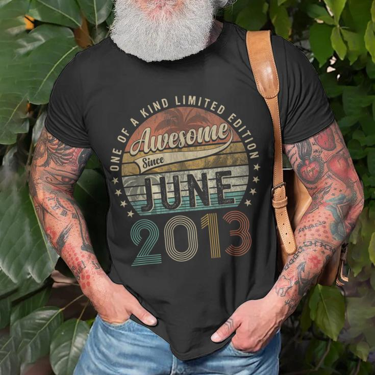 Awesome Since June 2013 10Th Birthday Gifts For 10 Year Old Unisex T-Shirt Gifts for Old Men