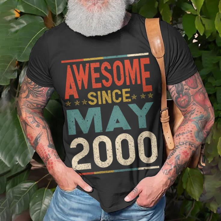 Awesome Since May 2000 Shirt 2000 19Th Birthday Shirt Unisex T-Shirt Gifts for Old Men