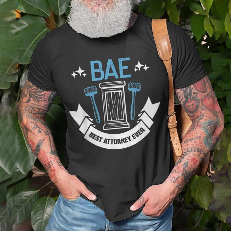 Bae Best Attorney Ever Future Attorney Retired Lawyer T-shirt Gifts for Old Men
