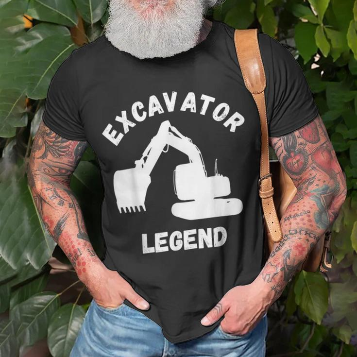 Bagger Legend Baustellenarbeiter Bagger Betreiber T-Shirt Geschenke für alte Männer