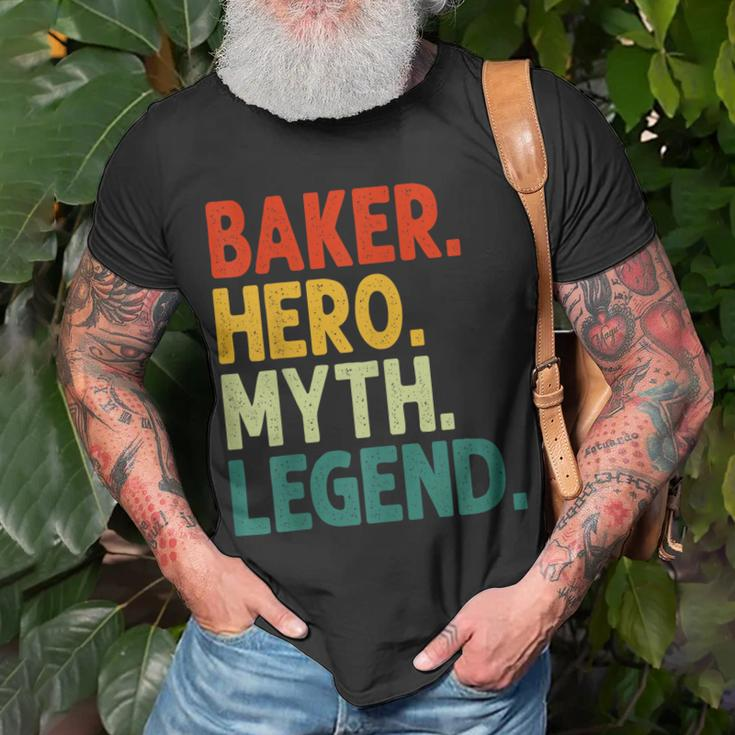 Baker Hero Myth Legend Retro-Vintage-Chefkoch T-Shirt Geschenke für alte Männer
