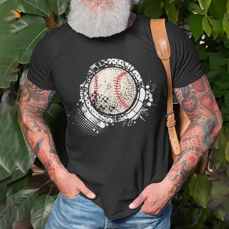 Baseball Dad Mom Sports Lover Baseball Game Day Vibes Unisex T-Shirt Gifts for Old Men