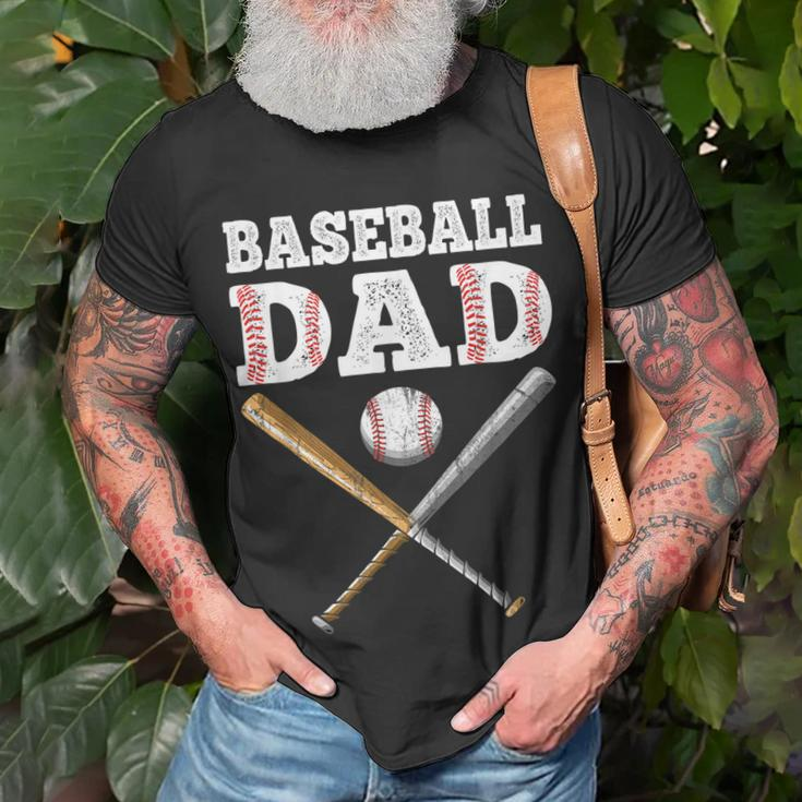 Baseball Lover For Father Baseball Dad Unisex T-Shirt Gifts for Old Men
