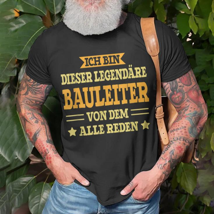 Bauleiter Lustiges Beruf Spruch Bauleiter T-Shirt Geschenke für alte Männer