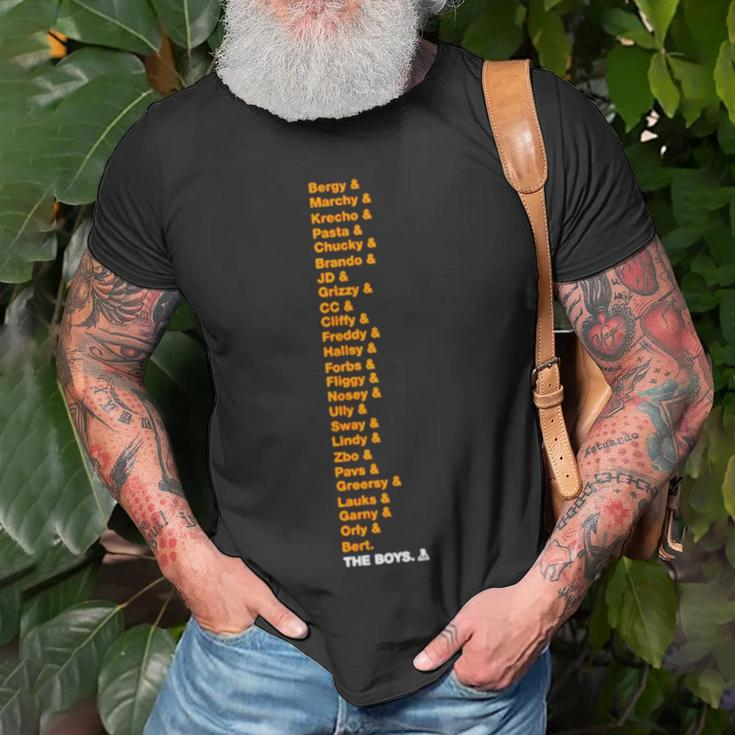 Bergy Marchy Krecho Pasta Unisex T-Shirt Gifts for Old Men
