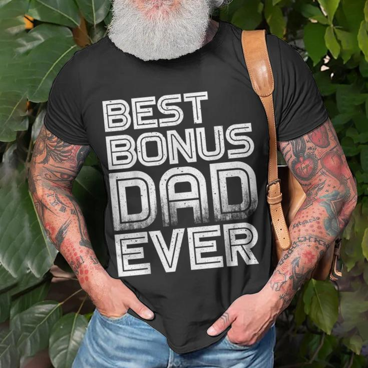 Best Bonus Dad Ever Retro Fathers Gift Idea Gift For Mens Unisex T-Shirt Gifts for Old Men