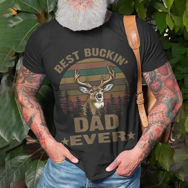 Best Buckin Dad Ever Deer Hunting Bucking Fathers Day Mens Gift For Mens Unisex T-Shirt Gifts for Old Men