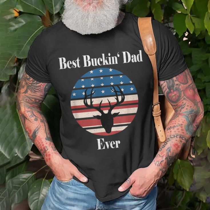 Best Buckin Dad Ever Funny Gift Deer Hunter Cool Hunting Gift For Mens Unisex T-Shirt Gifts for Old Men
