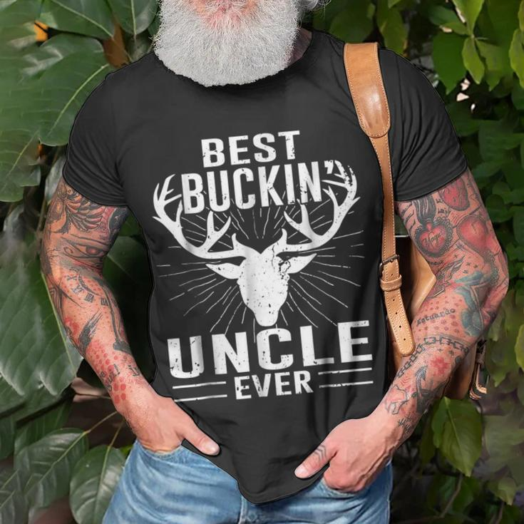 Best Buckin Uncle Ever Deer Hunting Lover Gifts Dad Unisex T-Shirt Gifts for Old Men