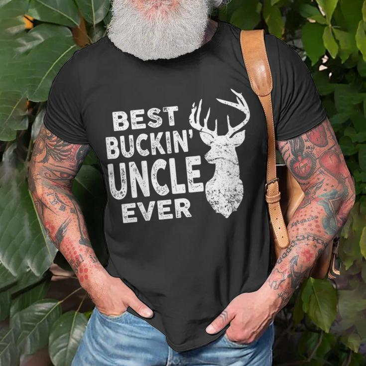 Best Buckin Uncle Ever Shirt Deer Hunting Fathers Day Gift V2 Unisex T-Shirt Gifts for Old Men