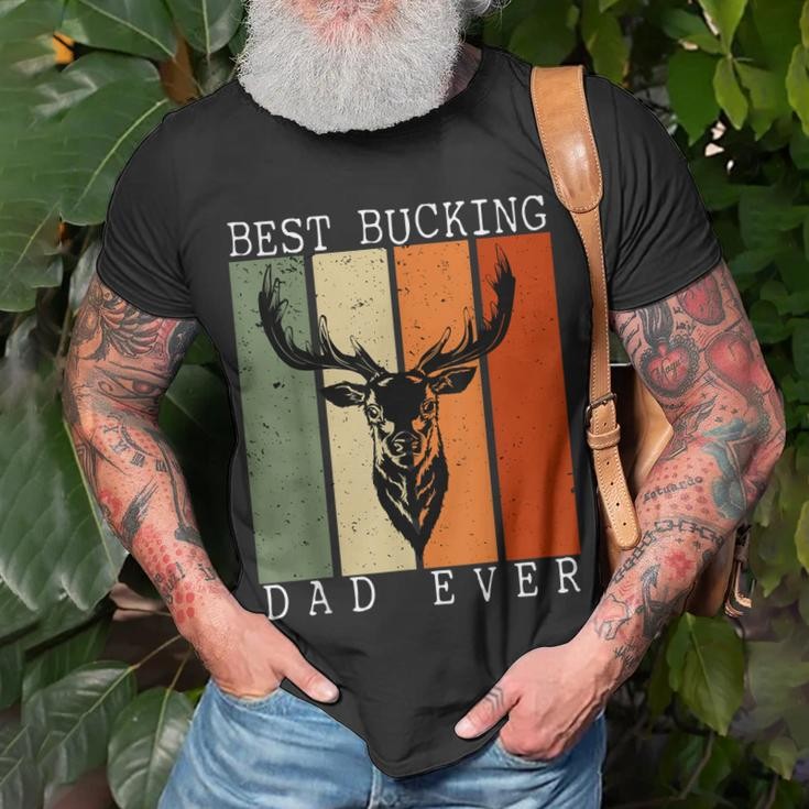 Best Bucking Dad Ever Vintage Deer Hunting Lover Hunters Unisex T-Shirt Gifts for Old Men
