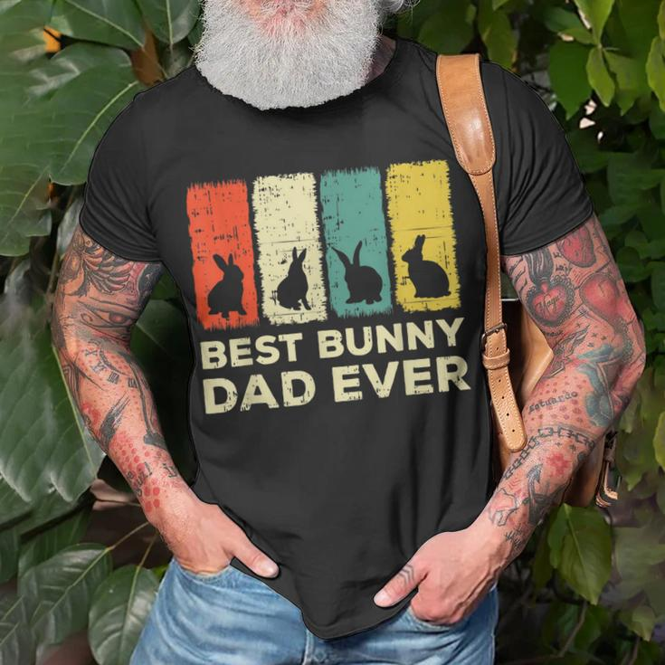 Mens Best Bunny Dad Ever Rabbit Dad Rabbit Bunny T-Shirt Gifts for Old Men