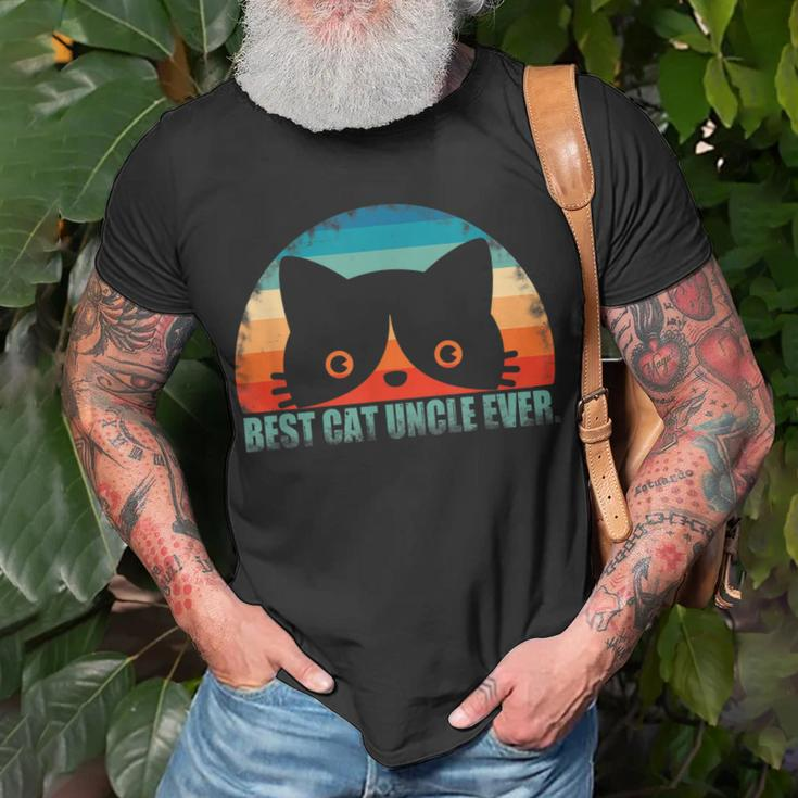 Best Cat Uncle Ever Cat Dad Fathers Day Gift Gift For Mens Unisex T-Shirt Gifts for Old Men