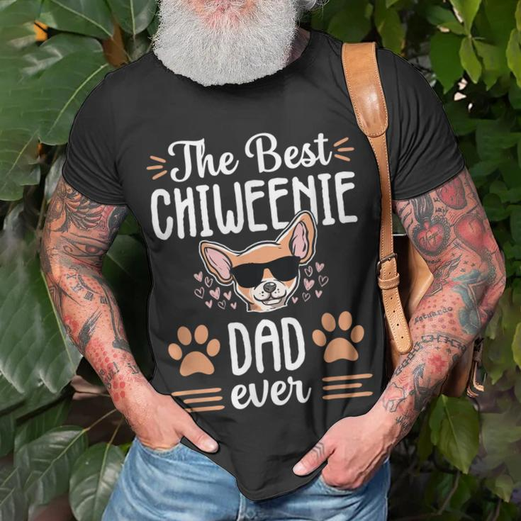 Best Chiweenie Dad Cute Dog Puppy Owner Love Lover Gift Men Unisex T-Shirt Gifts for Old Men