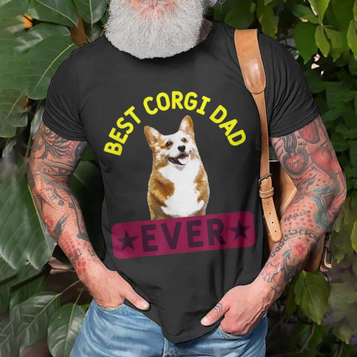 Best Corgi Dad Dog Lover Owner Unisex T-Shirt Gifts for Old Men