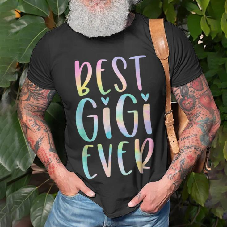 Best Gigi Ever Gifts Grandma Mothers Day Tie Dye Unisex T-Shirt Gifts for Old Men