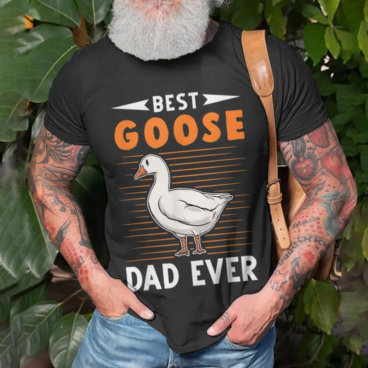 Best Goose Dad Ever Goose Farmer Unisex T-Shirt Gifts for Old Men