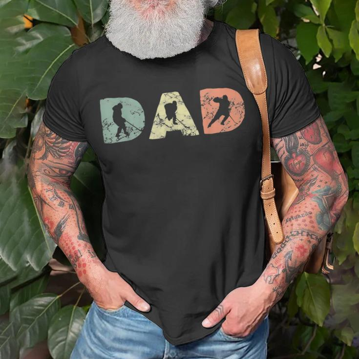 Best Hockey Dad Vintage Sports Hockey Game Lover Father Gift For Mens Unisex T-Shirt Gifts for Old Men