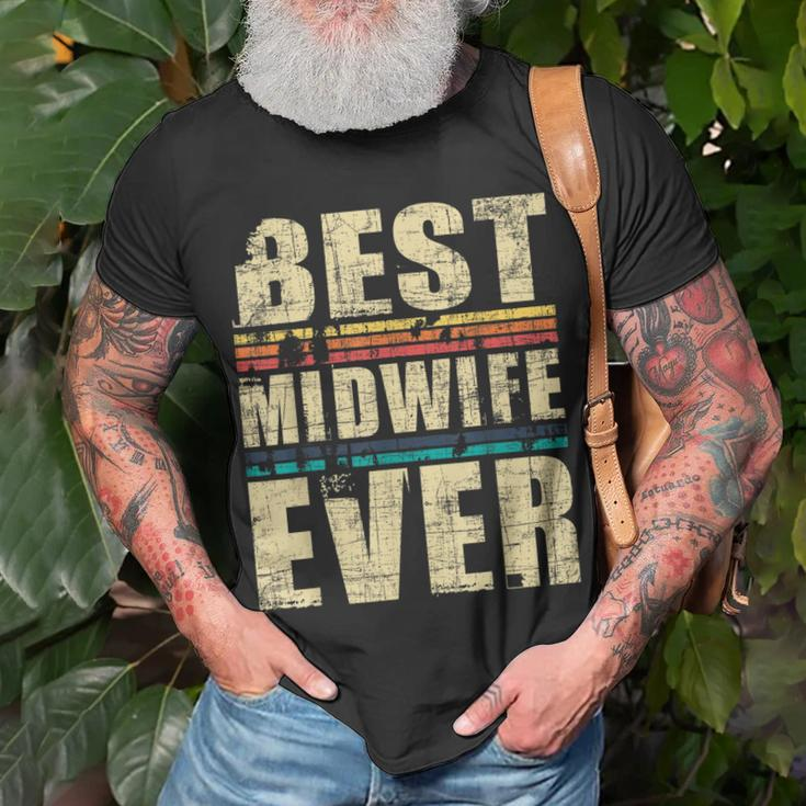 Best Midwife Ever Doula Midwifery Birth Worker Midwives Unisex T-Shirt Gifts for Old Men