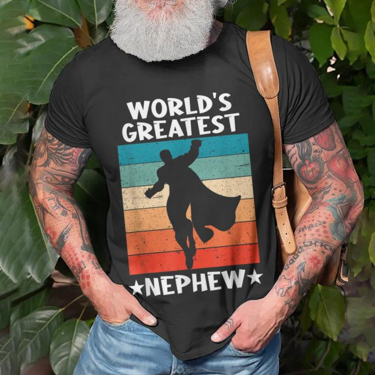 Best Nephew Ever Worlds Greatest Nephew Unisex T-Shirt Gifts for Old Men