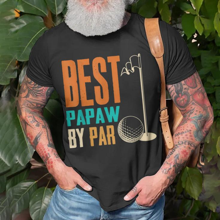 Best Papaw By Par Vintage Retro Golf Lover Grandpa Gift Unisex T-Shirt Gifts for Old Men