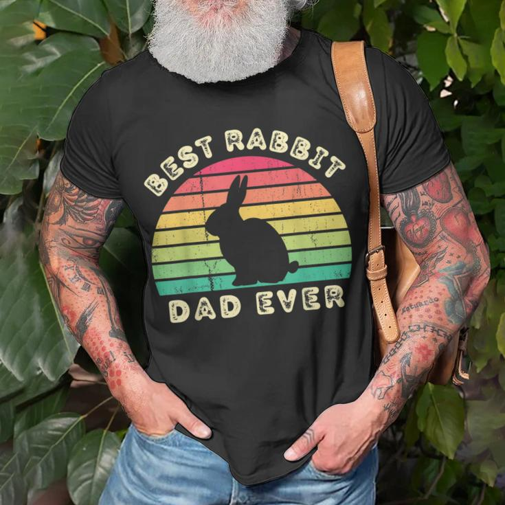Best Rabbit Dad Ever For Men Fathers Day Unisex T-Shirt Gifts for Old Men