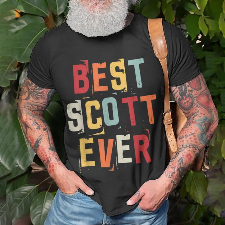 Best Scott Ever Popular Retro Birth Names Scott Costume Unisex T-Shirt Gifts for Old Men