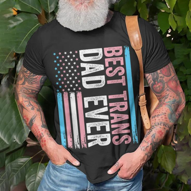 Best Trans Dad Ever Transgender Unisex T-Shirt Gifts for Old Men